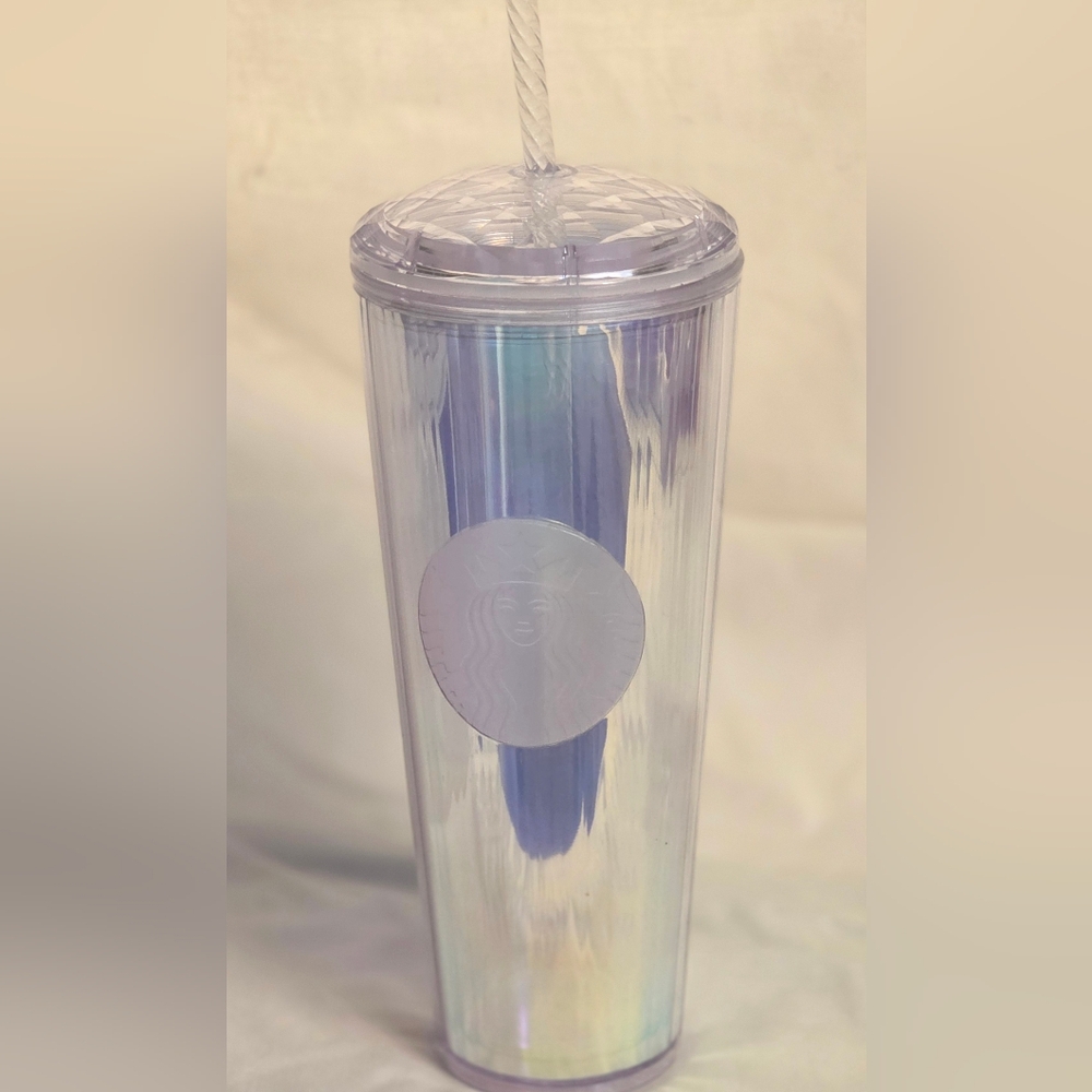 EUC STARBUCKS VENTI HOLOGRAPHIC DRINK CUP